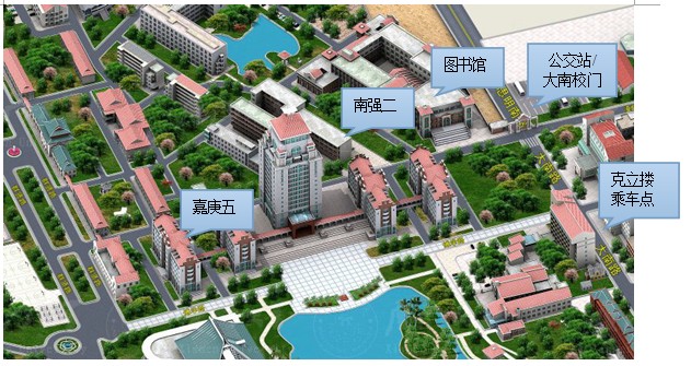 楼群分布示意图